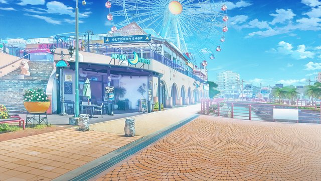 Southwestern Plaza of American-style Amusement Park